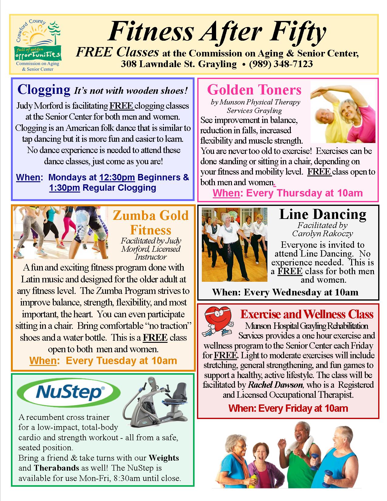 crawford county commission on aging serving seniors age 60 and where to leave senior exercise flyers